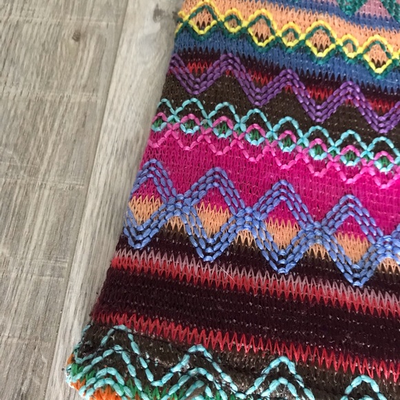 Colourful Knit Mini Skirt - Picture 2 of 5